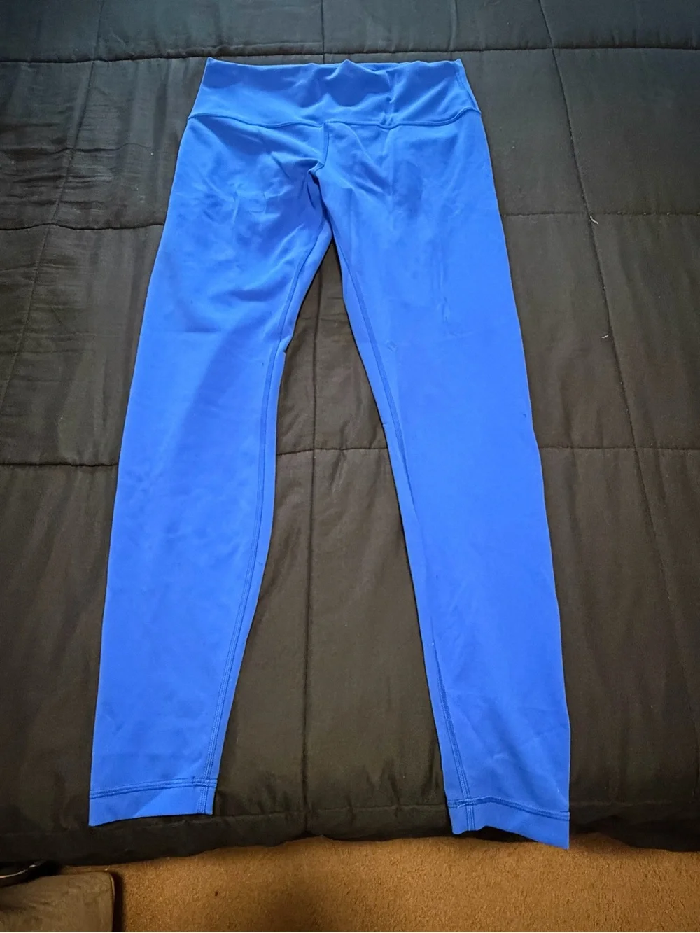 Womens Lululemon Blue High-Waist Performance Leggings